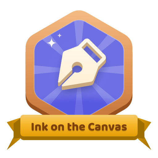 Ink on the Canvas badge